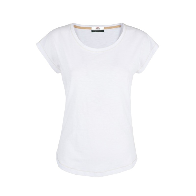 YES ZEE T-SHIRT DONNA GIROCOLLO, M/C PIPISTRELLO