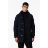 Cappotto da uomo modello montgomery con cappuccio e con alamari in legno 10051044 Garner 790 a Tiffosi