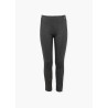 Pantaloni con taglio frontale - Ragazza. - 22G-6032AL - Nero