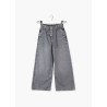 Pantaloni in denim con vita elastica - Ragazza. - 22G-9006AL - Denim grigio