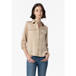 Camicia da Donna 10054734 Toulouse b 162 Beje Tessuto: 100% POLYESTER