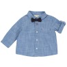 Camicia tessuto in cotone mosso con righine da Neonato 09054700000000 CHICCO