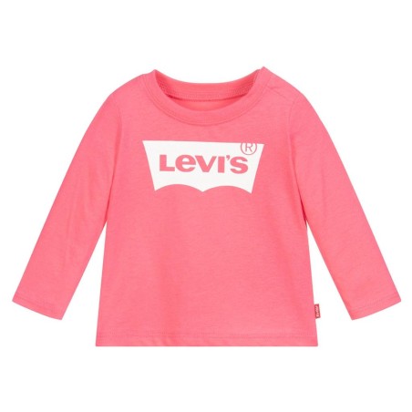 T-shirt a maniche lunghe con stampa batlogo da Neonata A3R 1EA215 Levi's