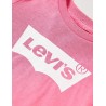 T-shirt a maniche lunghe con stampa batlogo da Neonata A3R 1EA215 Levi's