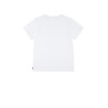 T-shirt girocollo a maniche corte di colore bianco con stampa batlogo rossa da bambina W5J 3EK825 Levi's