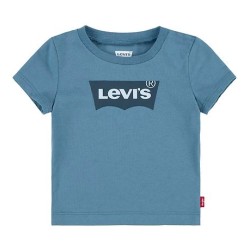 T-shirt girocollo a maniche corte con stampa batlogo da Ragazzo BIA 9E8157 Levi's