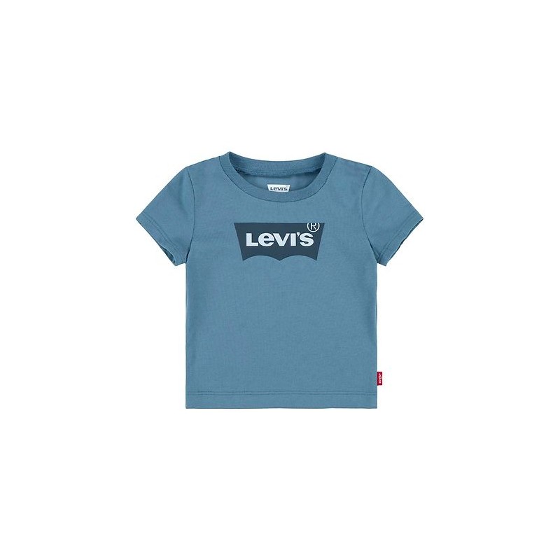 T-shirt girocollo a maniche corte con stampa batlogo da Ragazzo BIA 9E8157 Levi's