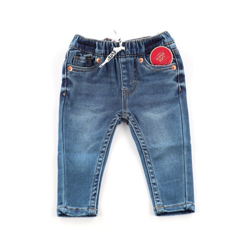 Jeans morbido con lacci in vita da Neonato M0L 6EC946 Levi's