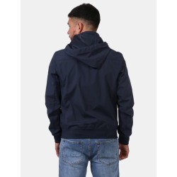 Giubbino da uomo tipo bomber con elastico in vita e cappuccio staccabile J503/NT00  BLU NAVY 0710 Yes Zee