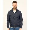 Giubbino leggero da uomo tipo bomber con elastico in vita J565/QN00  BLU NAVY 0710 Yes Zee