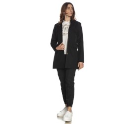 SOPRABITO ESTIVO DA DONNA CON ZIP Yes Zee O425 KZ00  b 0801 NERO  Tessuto: 100%PL