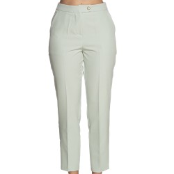 PANTALONE DONNA CHINOS, TESSUTO TECNICO         Yes Zee P384 CC00  b 0954 VERDE PASTELLO                 Tessuto: 95%PL 5%EA