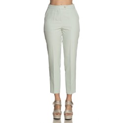 PANTALONE DONNA CHINOS, TESSUTO TECNICO         Yes Zee P384 CC00  b 0954 VERDE PASTELLO                 Tessuto: 95%PL 5%EA