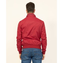 GIUBBINO UOMO TIPO BOMBER CON CAPPUCCIO NASCOSTO Yes Zee J565 QN00  b 0505 ROSSO Tessuto: 100%NY