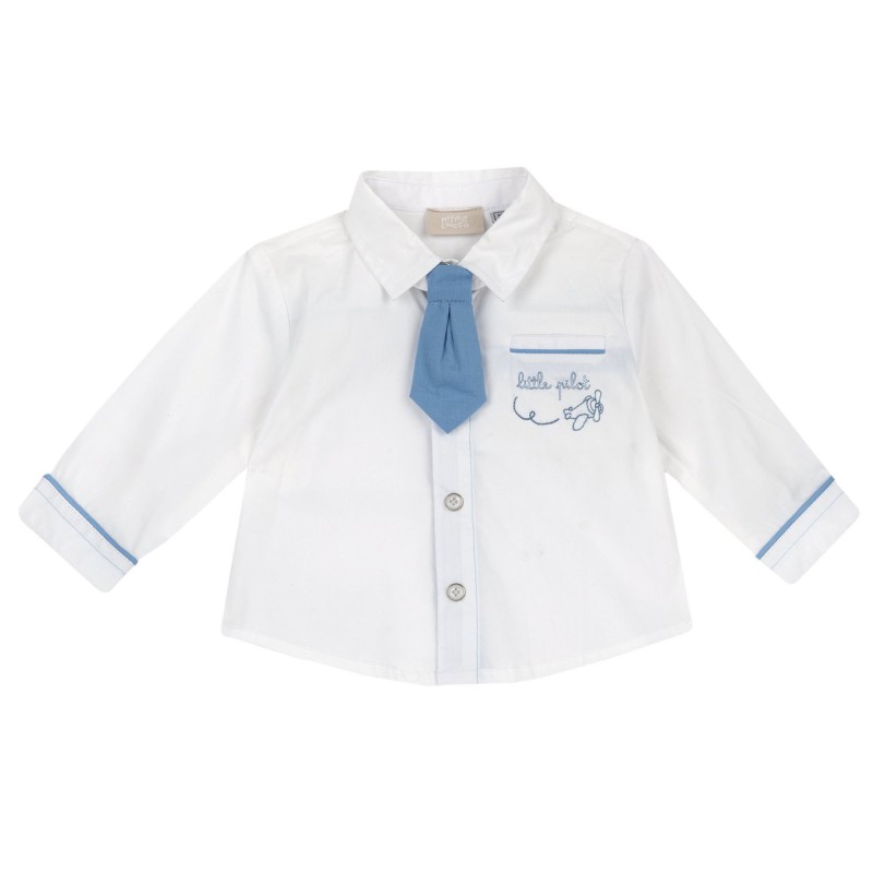 Camicia in popeline di cotone A MANICHE LUNGHE DA Neonato 09054712000000 CHICCO