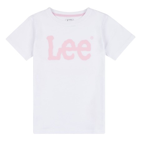 T-SHIRT GIROCOLLO A MANICHE CORTE CON STAMPA WOBBLY LEE GRAPHIC da Ragazza Bianco LEG5197 Lee