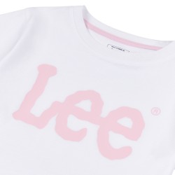 T-SHIRT GIROCOLLO A MANICHE CORTE CON STAMPA WOBBLY LEE GRAPHIC da Ragazza Bianco LEG5197 Lee