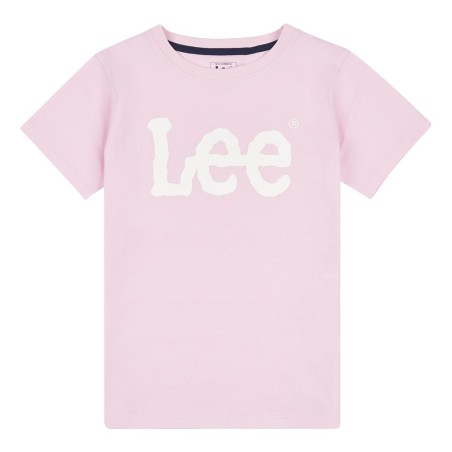 T-SHIRT GIROCOLLO A MANICHE CORTE CON STAMPA WOBBLY LEE GRAPHIC da Ragazza Rosa LEG5197 Lee