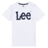 T-SHIRT GIROCOLLO A MANICHE CORTE CON STAMPA WOBBLY GRAPHIC da Ragazzo Bianco LEE0219 Lee