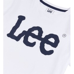 T-SHIRT GIROCOLLO A MANICHE CORTE CON STAMPA WOBBLY GRAPHIC da Ragazzo Bianco LEE0219 Lee