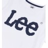 T-SHIRT GIROCOLLO A MANICHE CORTE CON STAMPA WOBBLY GRAPHIC da Ragazzo Bianco LEE0219 Lee