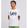 T-SHIRT GIROCOLLO A MANICHE CORTE CON STAMPA WOBBLY GRAPHIC da Ragazzo Bianco LEE0219 Lee