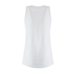 T-SHIRT DONNA SMANICATA CON APPLICAZIONI GIOIELLO DAVANTI Yes Zee T225 LU05  b 0127 BIANCO OTTICO Tessuto: 100%CO