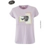 T-SHIRT DONNA GIROCOLLO, MANICHE CORTE  Yes Zee T273 S700  b 0506 LILLA                          Tessuto: 95%CO  5%EA