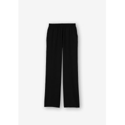 Pantaloni da ragazza a vita alta con elastico 10055050 Melita b 000 Black Tessuto: 100% POLYESTER