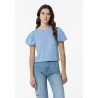 T-shirt da Ragazza 10054013 Frufru b 706 Blue Tessuto: 100% COTTON