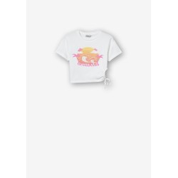 T-shirt da Ragazza 10054211 Poison b 001 White Tessuto: 95% COTTON 5% ELASTANE