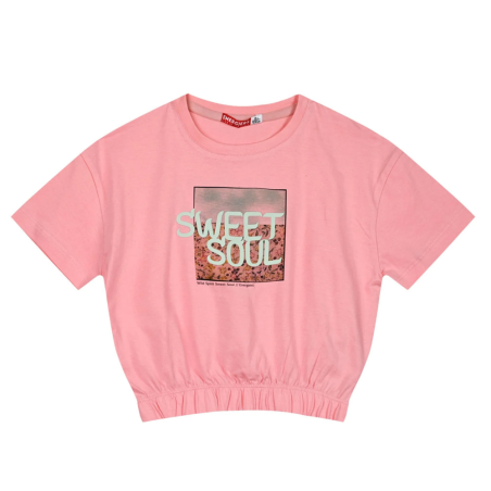 T-shirt  da Ragazza ROSA 16-224230-5 Energiers