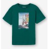 T-shirt da Ragazzo 10054258 Mars b 815 Green Tessuto: 100% COTTON