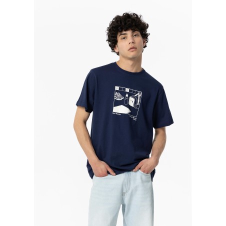 T-shirt da Ragazzo 10054268 Malik b 763 Blue Tessuto: 100% COTTON