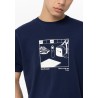 T-shirt da Ragazzo 10054268 Malik b 763 Blue Tessuto: 100% COTTON