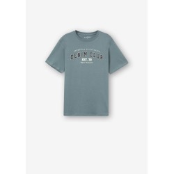 T-shirt da Ragazzo 10054266 Malkai b 775 Blue Tessuto: 100% COTTON