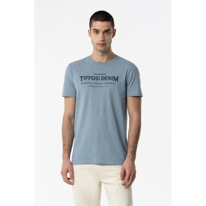 T-shirt da Uomo 10054093 Toledo b 713 Blue Tessuto: 100% COTTON