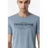 T-shirt da Uomo 10054093 Toledo b 713 Blue Tessuto: 100% COTTON