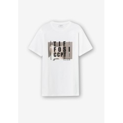 T-shirt da Uomo 10054348 Ezekiel b 001 White Tessuto: 100% COTTON