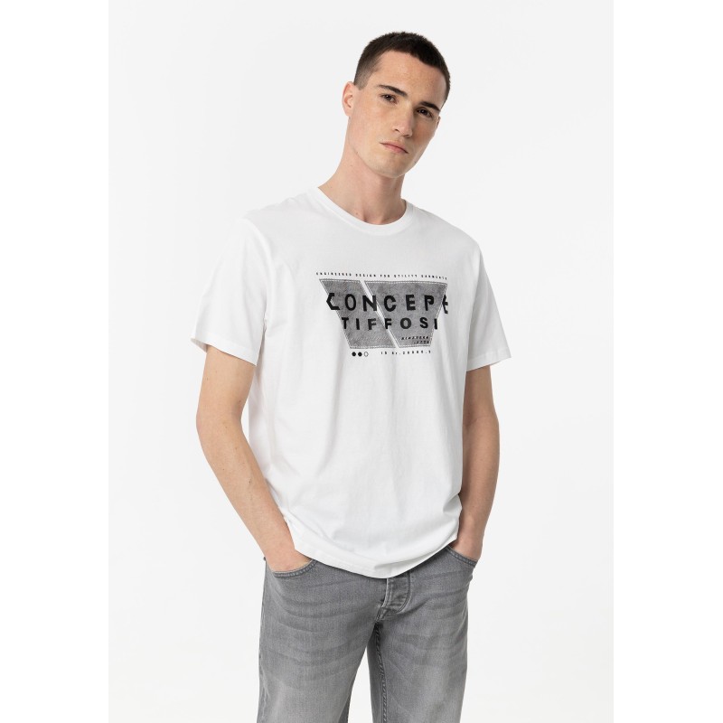 T-shirt da Uomo 10053577 Paul b 001 White Tessuto: 100% COTTON