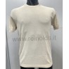 MAGLIA UOMO GIROCOLLO A MANICHE CORTE Yes Zee M715 DH00  b 0250 ECRU  Tessuto: 100%CO