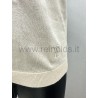 MAGLIA UOMO GIROCOLLO A MANICHE CORTE Yes Zee M715 DH00  b 0250 ECRU  Tessuto: 100%CO