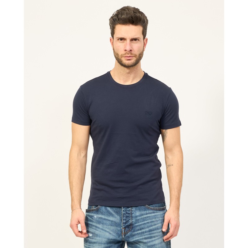 T-SHIRT DA UOMO GIROCOLLO CON LOGO TONO SU TONO YES ZEE 