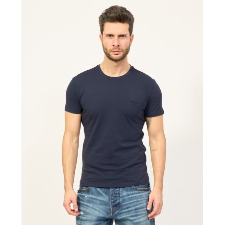 T-SHIRT DA UOMO GIROCOLLO CON LOGO TONO SU TONO YES ZEE 