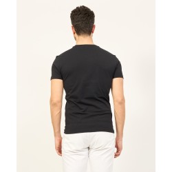 T-SHIRT DA UOMO GIROCOLLO CON LOGO TONO SU TONO YES ZEE 