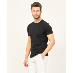 T-SHIRT DA UOMO GIROCOLLO CON LOGO TONO SU TONO YES ZEE 