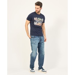 T-SHIRT UOMO IN COTONE CON STAMPA YES ZEE 