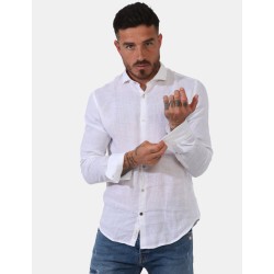 CAMICIA DA UOMO IN LINO CON...