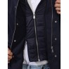 GIACCA DA UOMO BLU CON FINTO GILET STACCABILE YES ZEE