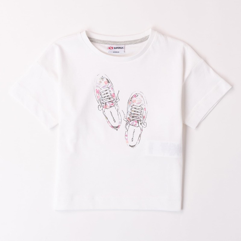 T-SHIRT DA Ragazza Superga S8881-G0 Bianco